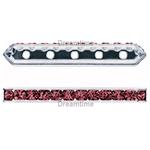 SWAROVSKI 77725 Rondelle Spacer Bars 4 Hole Burgundy/Gold